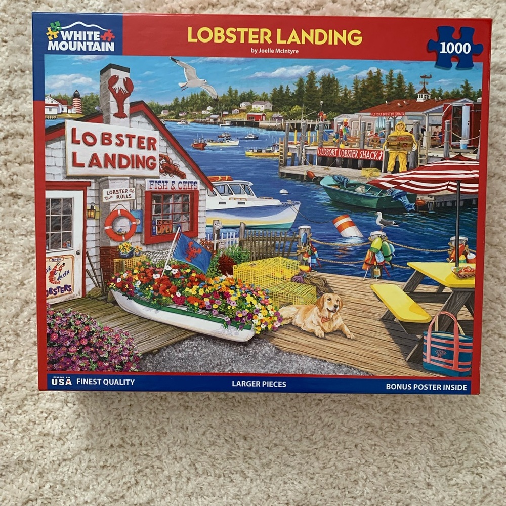 White Mountain Lobster Landing Harbor Puzzle